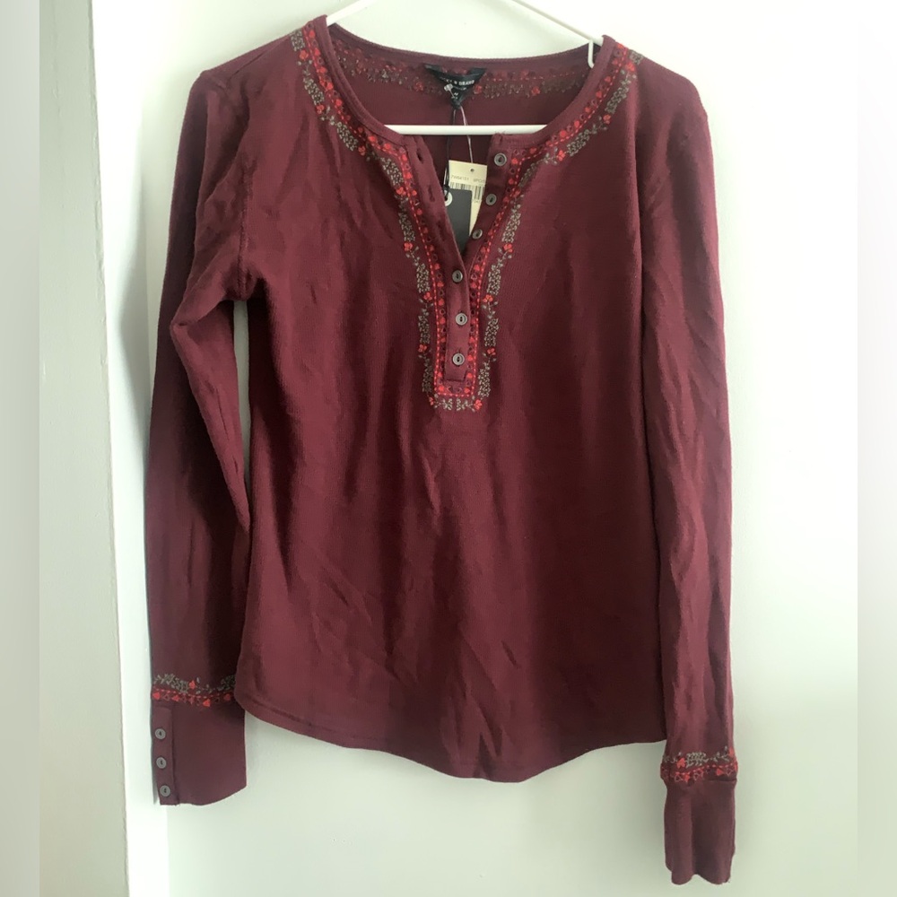 Nwt 100% cotton henley